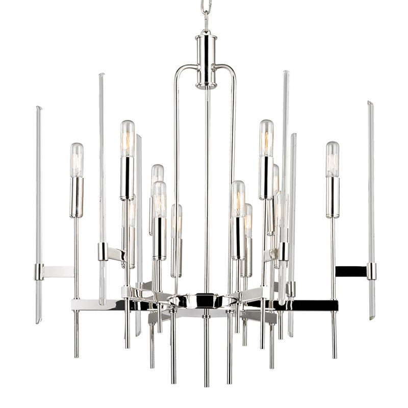 Hudson Valley Canada - 9912-PN - 12 Light Chandelier - Bari - Polished Nickel