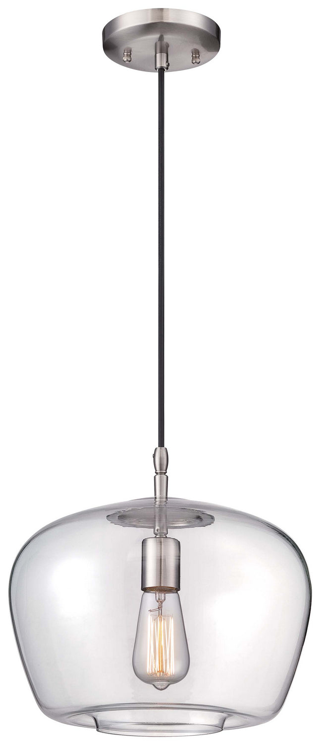One Light Mini Pendant in Brushed Nickel - available from The Lighting Shoppe, trusted by Canadian homeowners