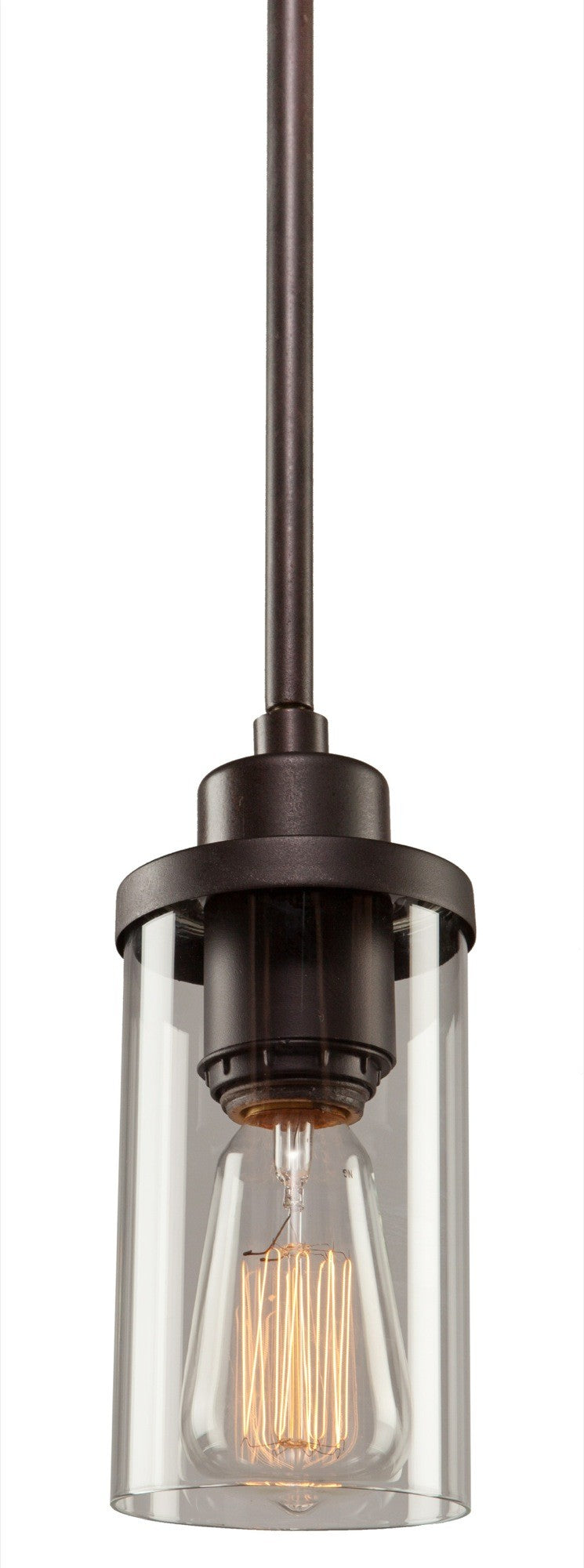 Menlo Park One Light Pendant in Oil Rubbed Bronze - available from The Lighting Shoppe, trusted by Canadian homeowners