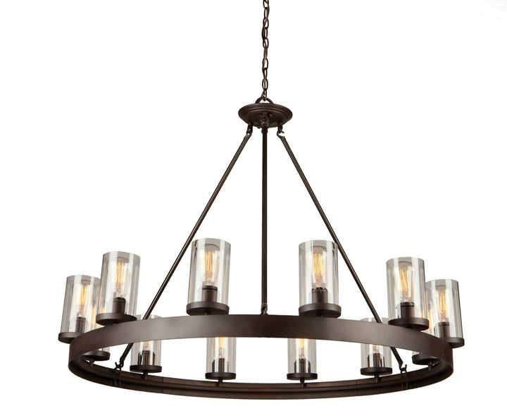 Artcraft Canada - AC10002 - 12 Light Chandelier - Menlo Park - Oil Rubbed Bronze