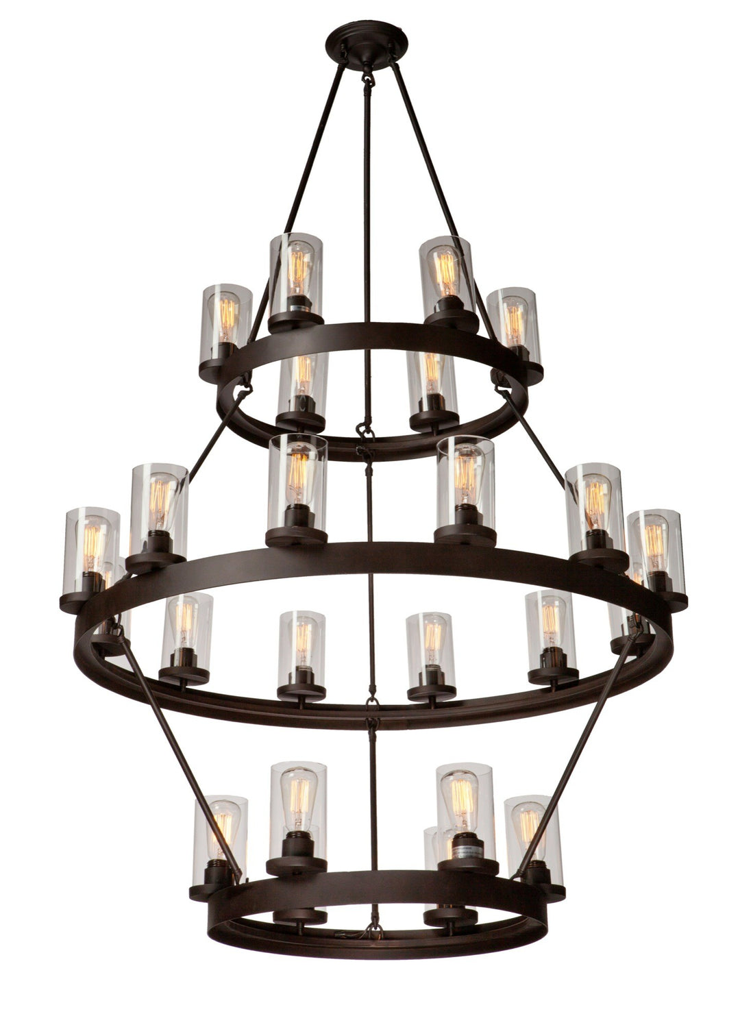 Menlo Park 24 Light Chandelier in Oil Rubbed Bronze - available from The Lighting Shoppe, trusted by Canadian homeowners