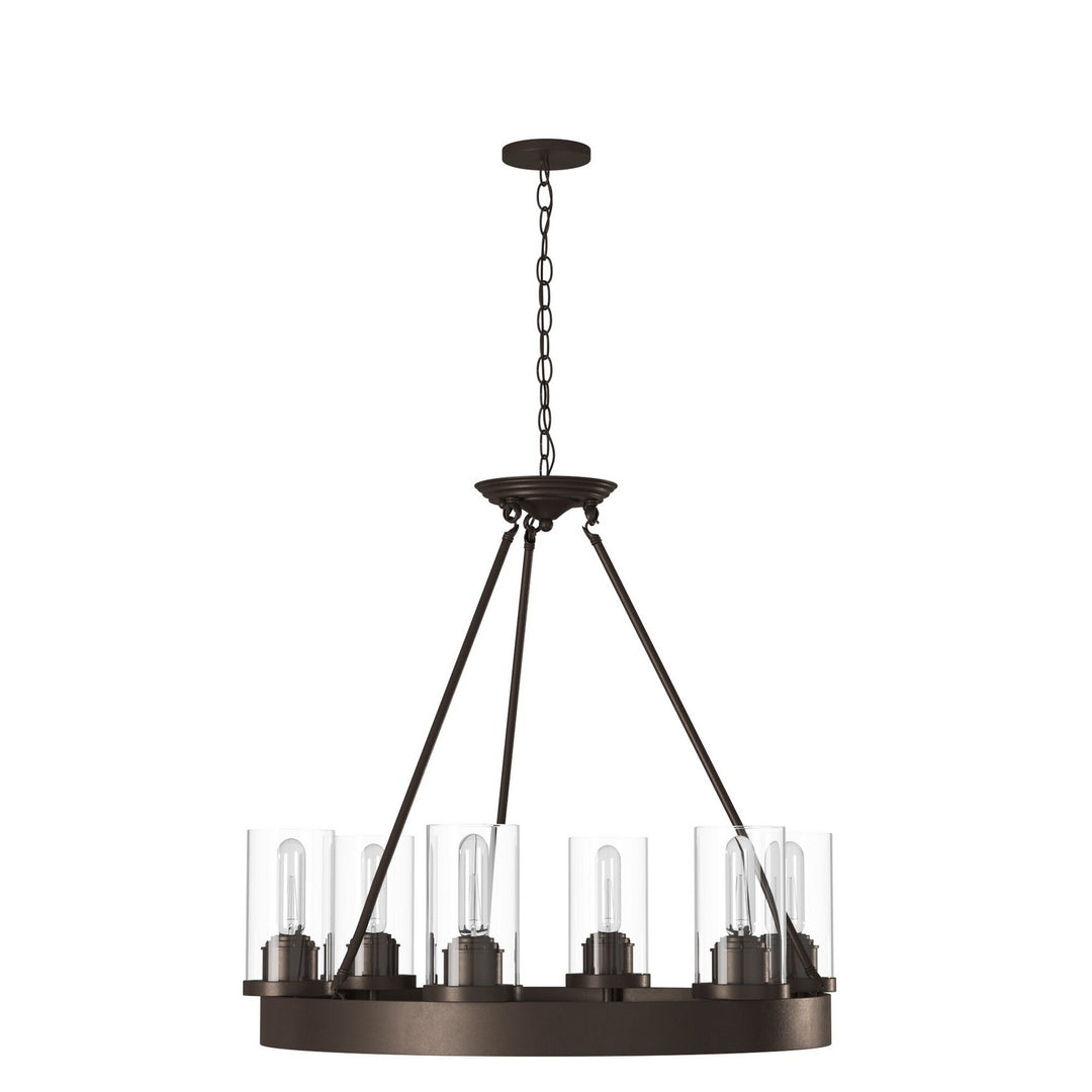 Menlo Park Six Light Chandelier in Oil Rubbed Bronze - available from The Lighting Shoppe, trusted by Canadian homeowners
