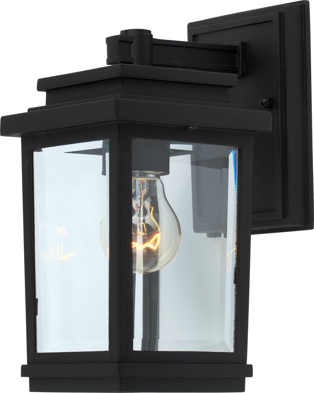 Freemont One Light Outdoor Wall Mount in Black - available from The Lighting Shoppe, trusted by Canadian homeowners