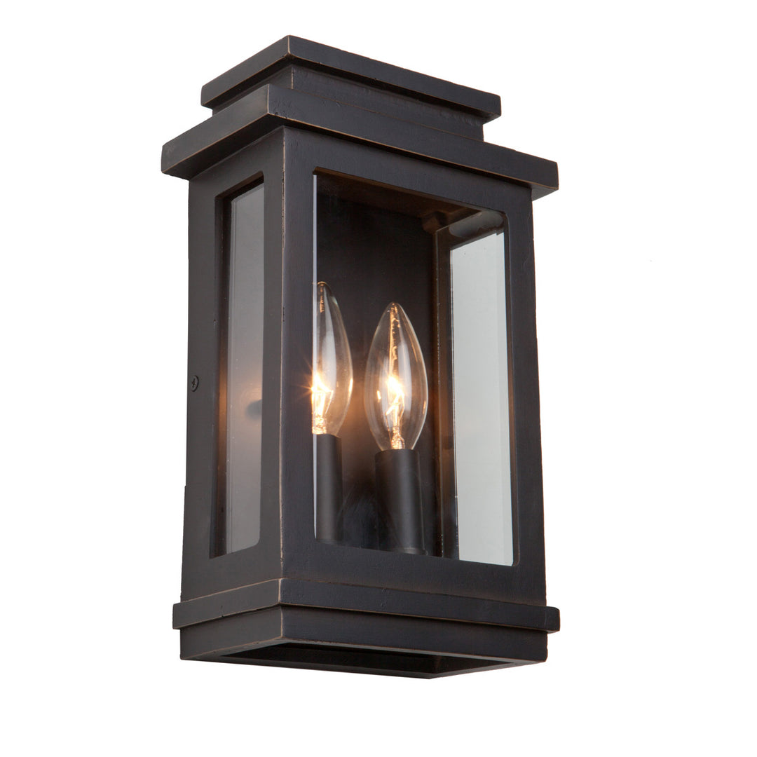 Freemont Two Light Outdoor Wall Mount in Oil Rubbed Bronze - available from The Lighting Shoppe, trusted by Canadian homeowners
