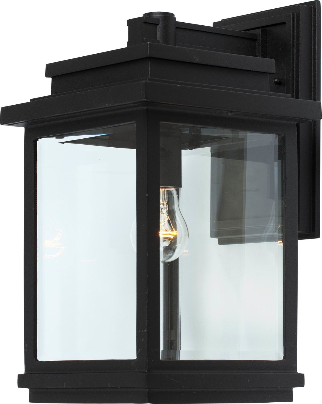 Freemont One Light Outdoor Wall Mount in Black - available from The Lighting Shoppe, trusted by Canadian homeowners