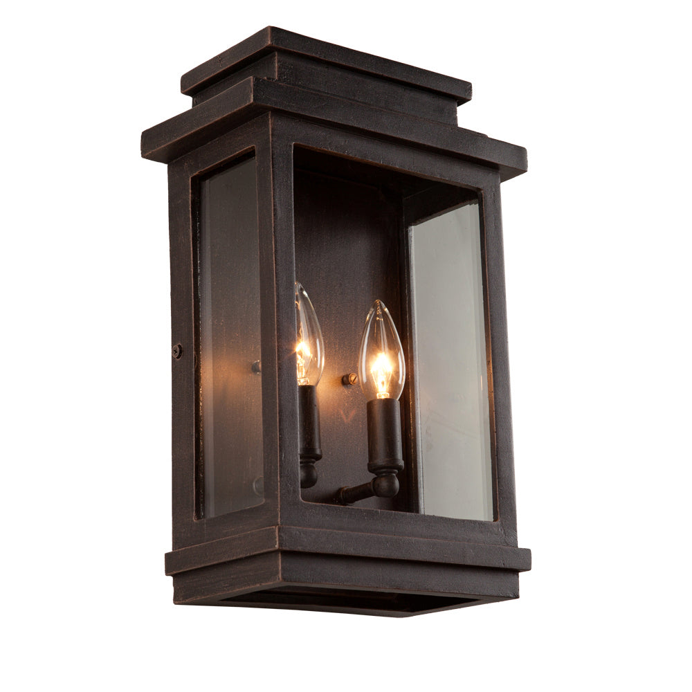 Freemont Two Light Outdoor Wall Mount in Oil Rubbed Bronze - available from The Lighting Shoppe, trusted by Canadian homeowners