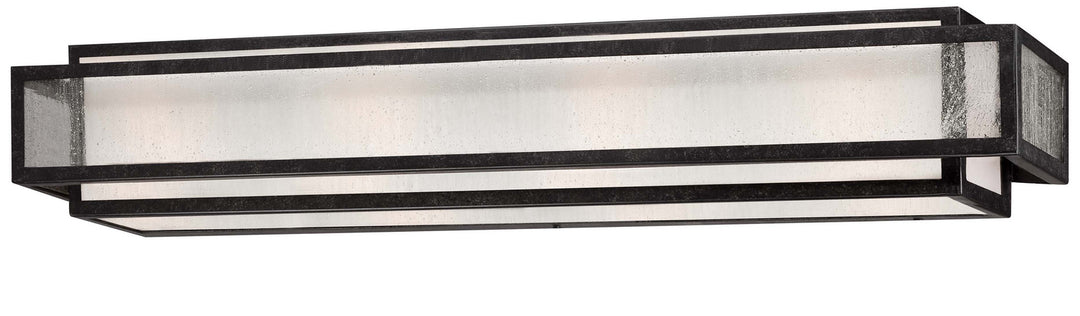 Camden Square Four Light Bath in Aged Charcoal - available from The Lighting Shoppe, trusted by Canadian homeowners