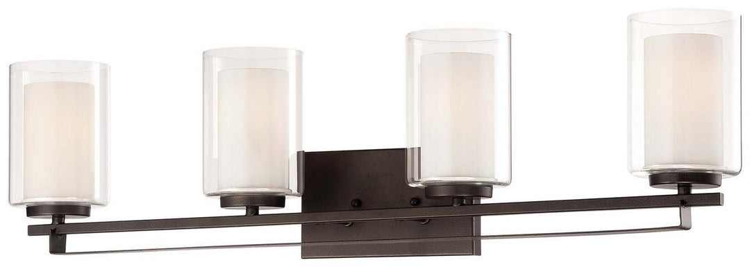 Parsons Studio Four Light Bath in Smoked Iron - available from The Lighting Shoppe, trusted by Canadian homeowners
