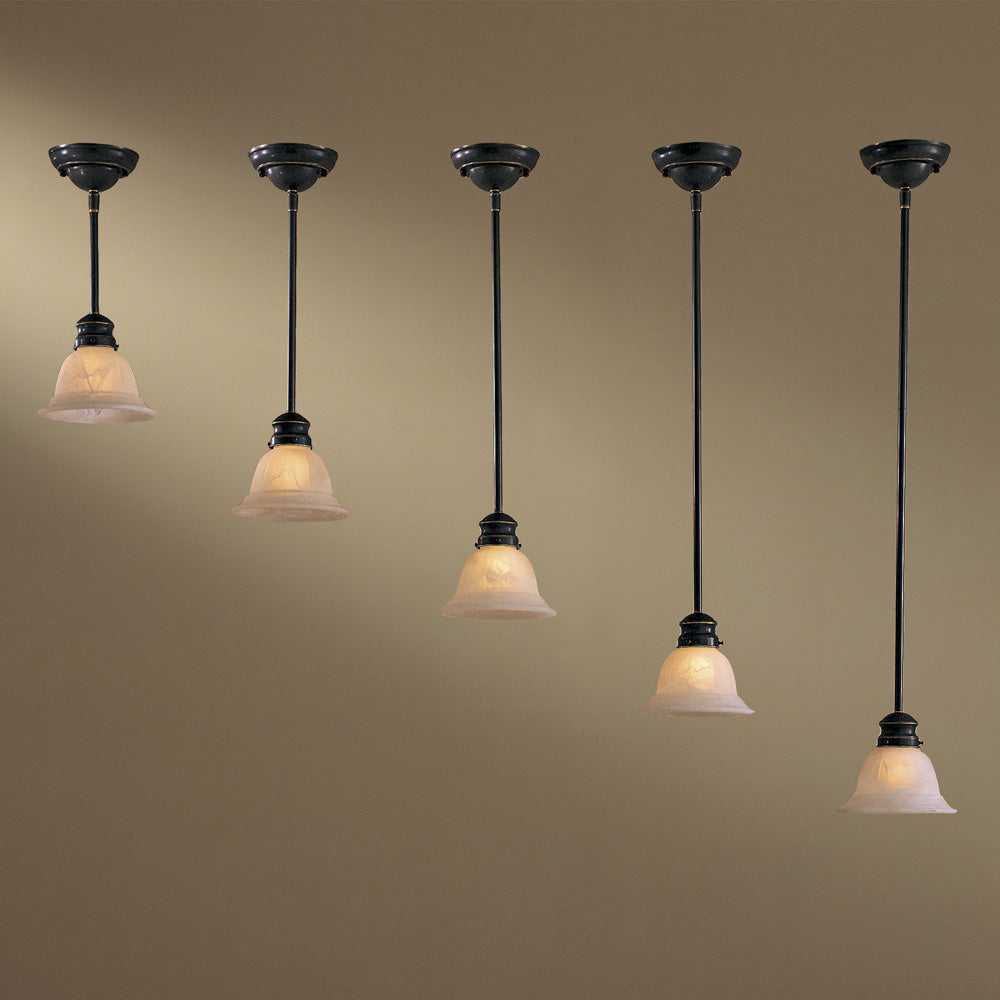 Rods 12' Rod Drop Pendant in Restoration Bronze by | The Lighting ...