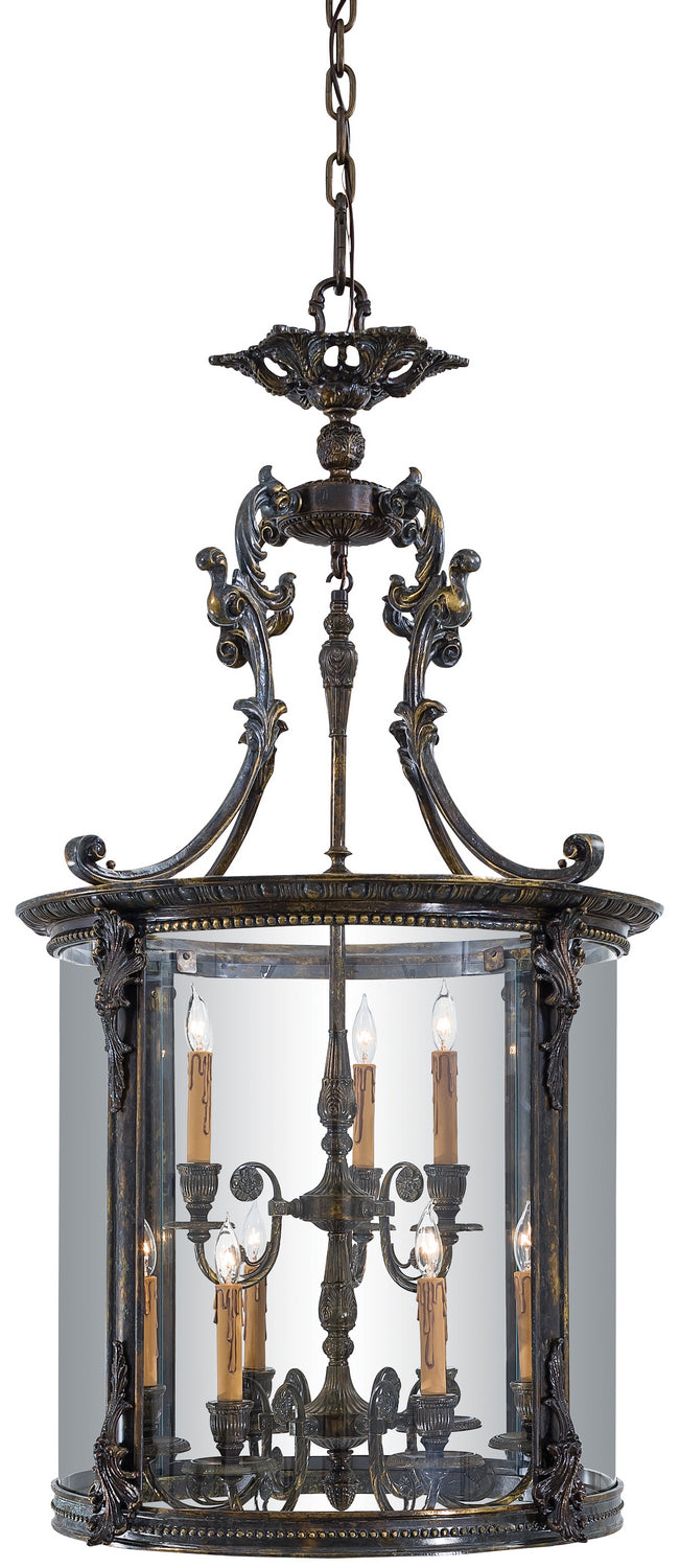 Metropolitan Family Nine Light Foyer Pendant in French Oxide - available from The Lighting Shoppe, trusted by Canadian homeowners