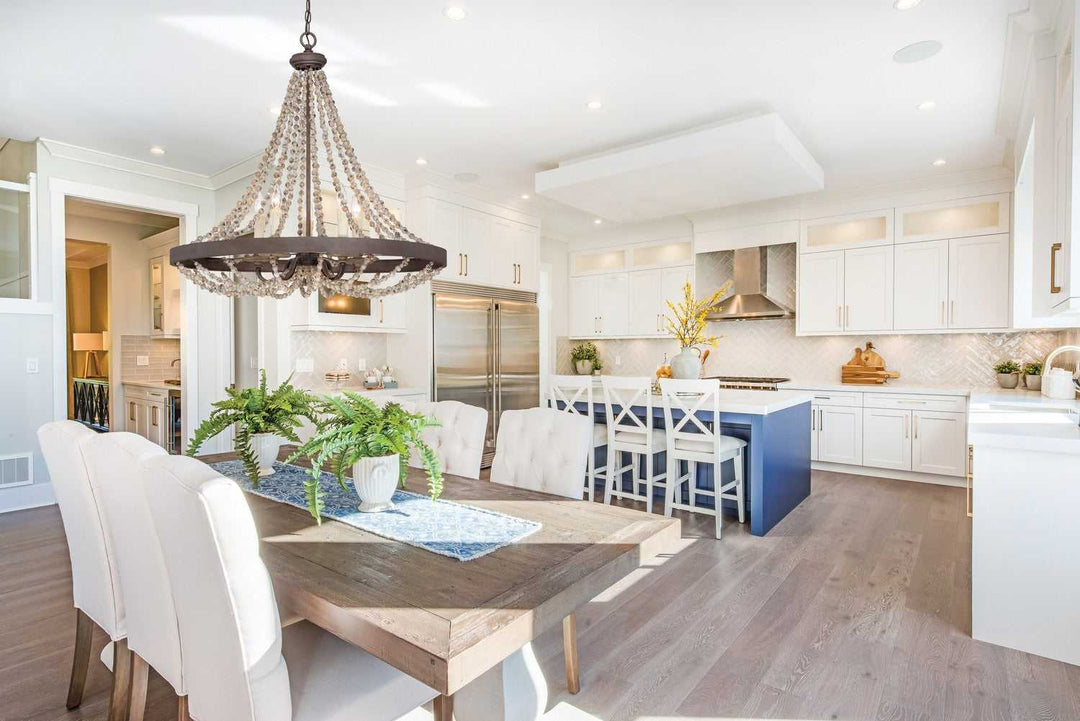 Mallory Five Light Pendant in Fossil Stone Savoy House