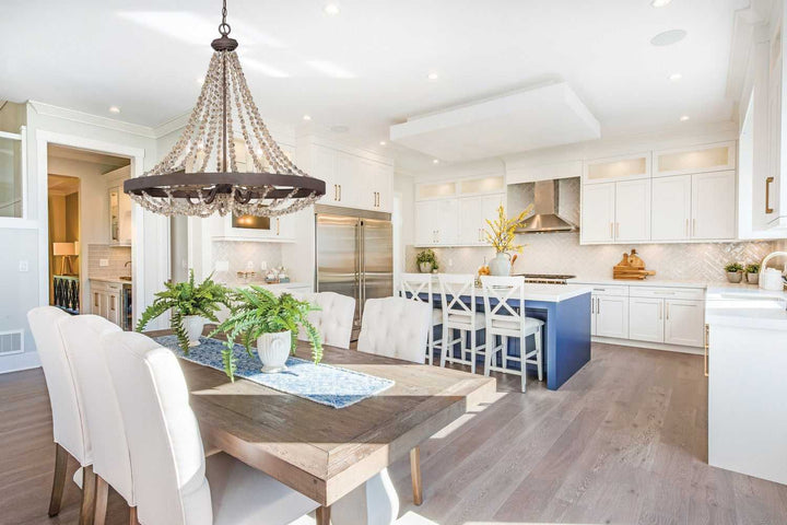 Mallory Five Light Pendant in Fossil Stone Savoy House