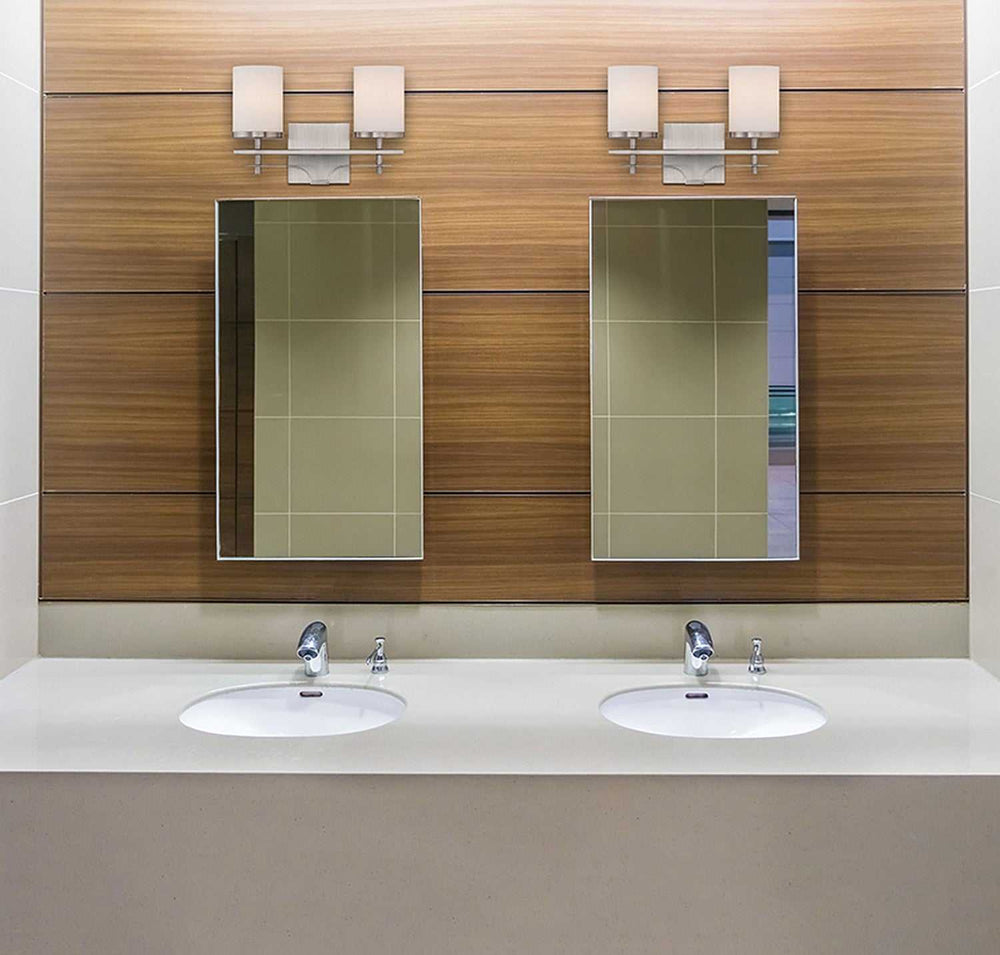 Colton Two Light Bath Bar in Satin Nickel Savoy House