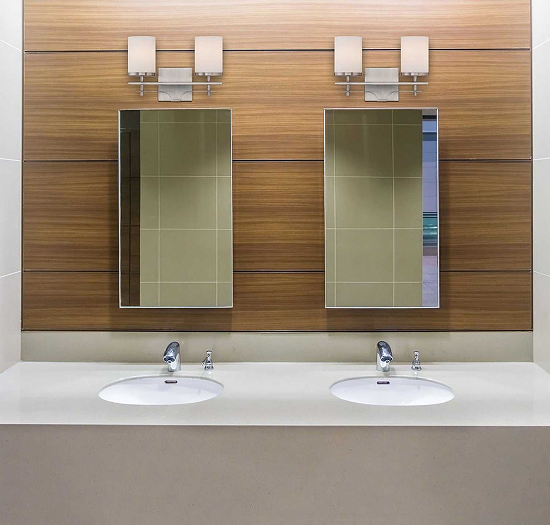 Colton Two Light Bath Bar in Satin Nickel Savoy House