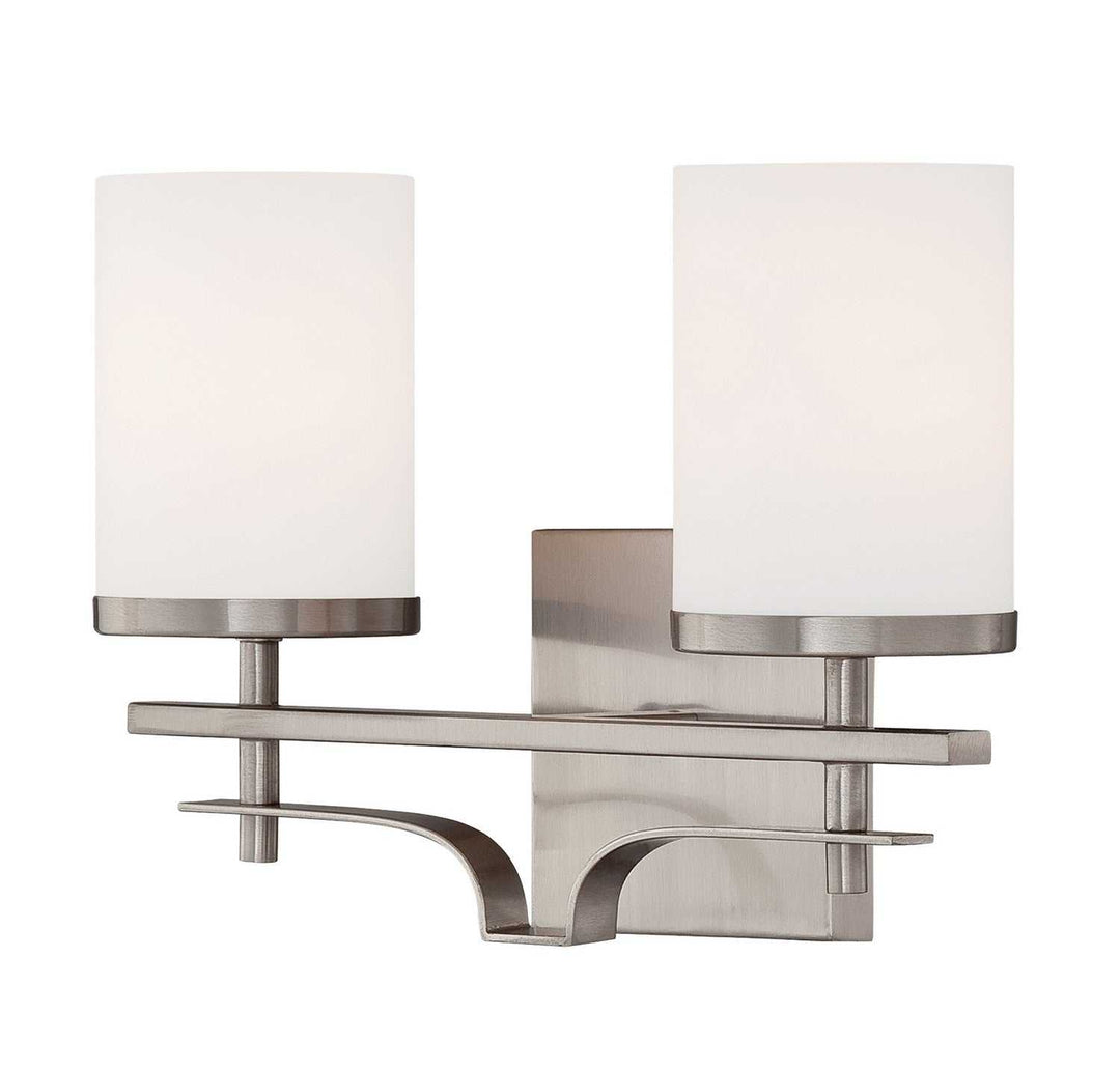 Colton Two Light Bath Bar in Satin Nickel Savoy House