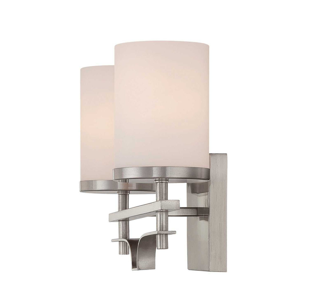 Colton Two Light Bath Bar in Satin Nickel Savoy House