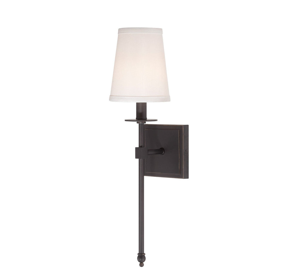 Monroe One Light Wall Sconce in Classic Bronze Savoy House
