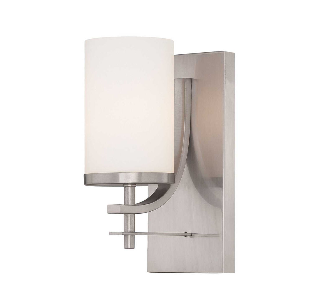 Colton One Light Wall Sconce in Satin Nickel Savoy House