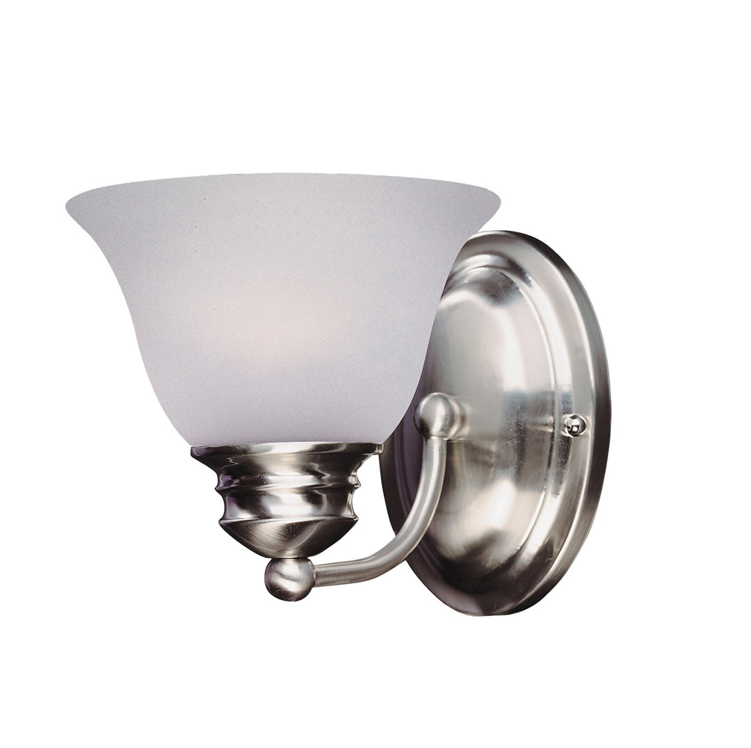 Maxim - 2686FTSN - One Light Wall Sconce - Malaga - Satin Nickel