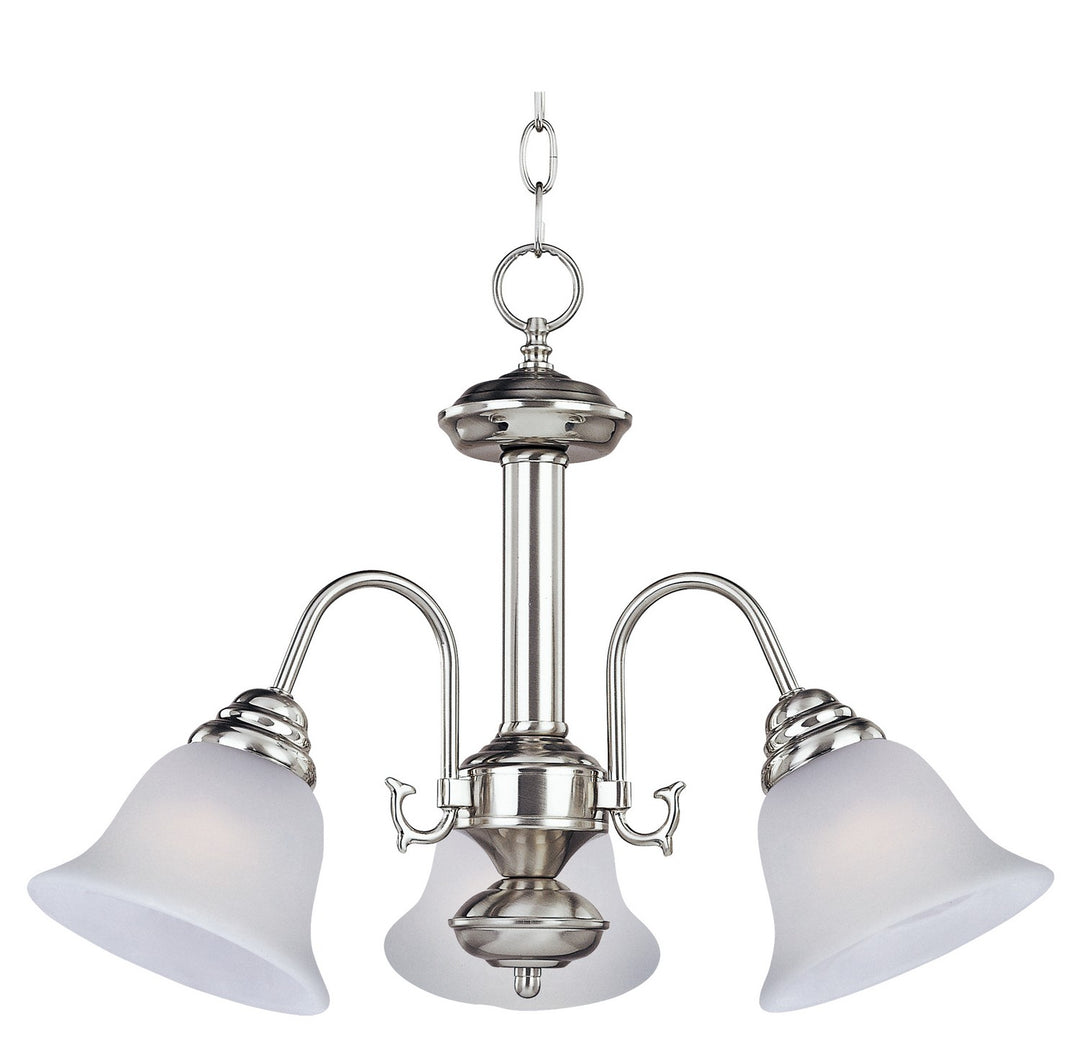 Maxim - 2697FTSN - Three Light Chandelier - Malaga - Satin Nickel