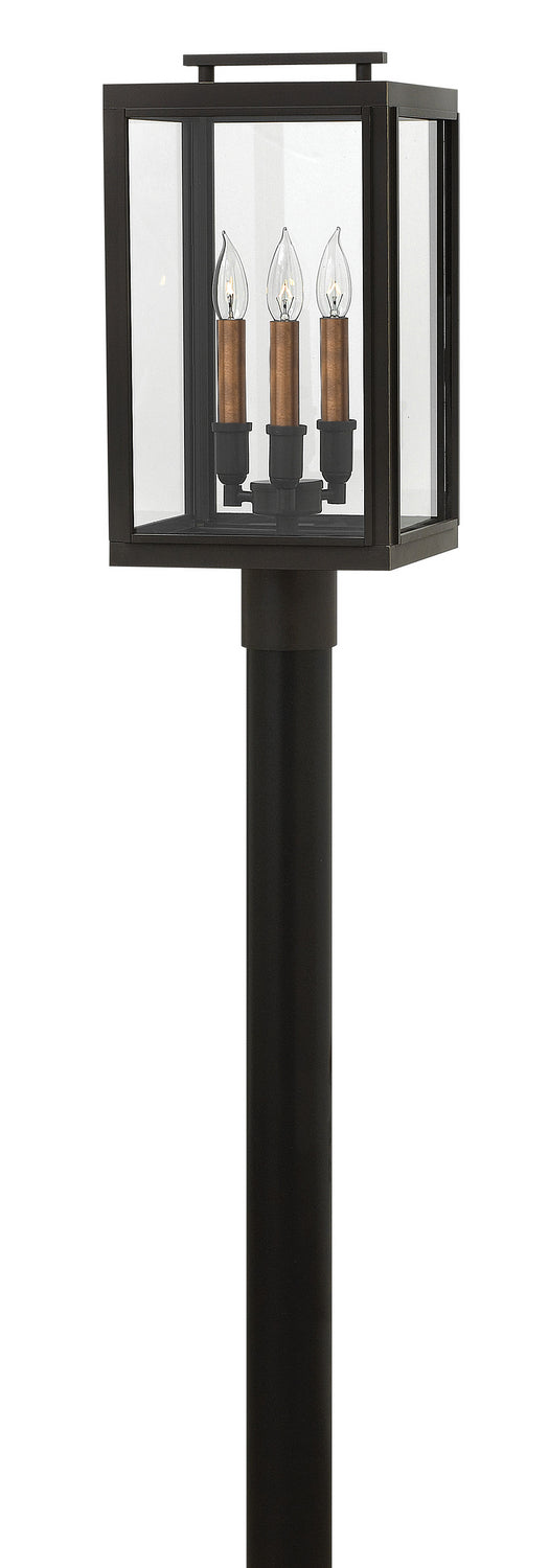 Sutcliffe LED Post Top or Pier Mount Lantern in Oil Rubbed Bronze - available from The Lighting Shoppe, trusted by Canadian homeowners