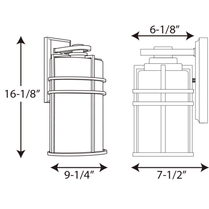 Progress Canada - P6064-31 - One Light Wall Lantern - Format - Black