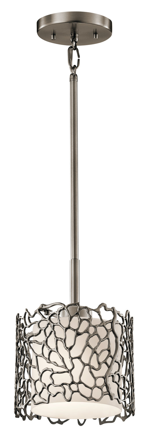 Kichler Canada - 43349CLP - One Light Mini Pendant - Silver Coral - Classic Pewter