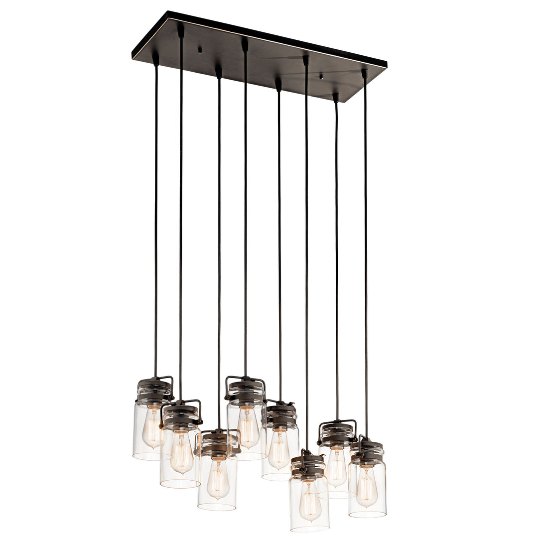 Kichler Canada - 42890OZ - Eight Light Linear Chandelier - Brinley - Olde Bronze