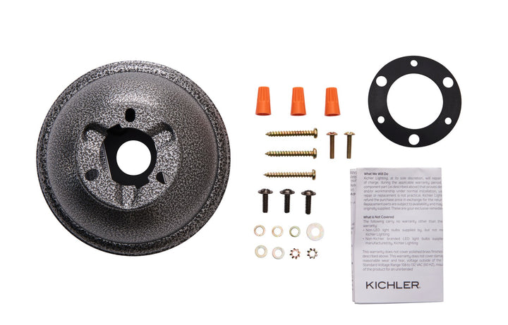 Kichler Canada - 337008WSP - Flush Mount Kit - Accessory - Weathered Steel Powder Coat