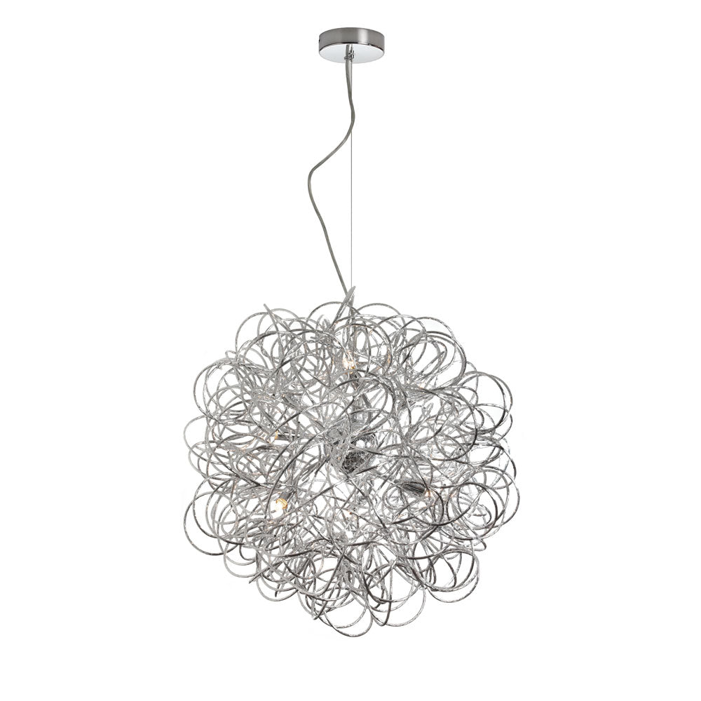 Baya Six Light Pendant in Polished Chrome - available from The Lighting Shoppe, trusted by Canadian homeowners