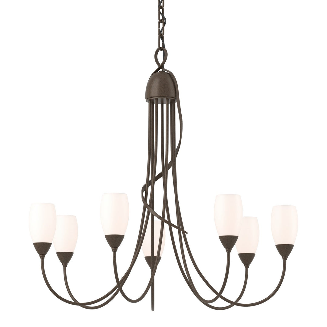 Flora Seven Light Chandelier in Bronze - available from The Lighting Shoppe, trusted by Canadian homeowners