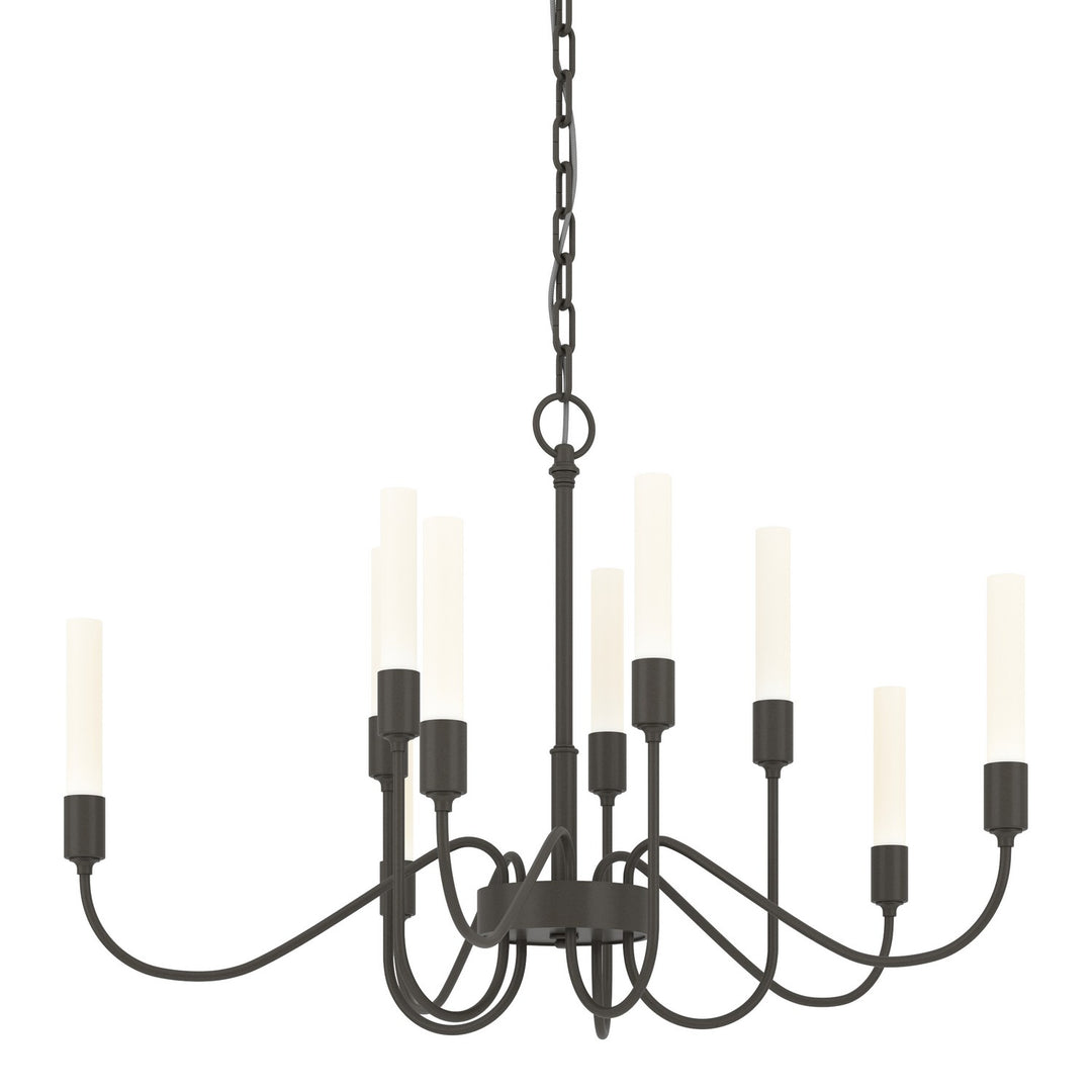 Lisse Ten Light Chandelier in Dark Smoke - available from The Lighting Shoppe, trusted by Canadian homeowners