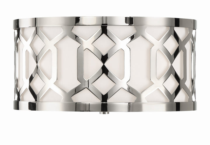 Crystorama - 2263-PN - Three Light Flush Mount - Jennings - Polished Nickel