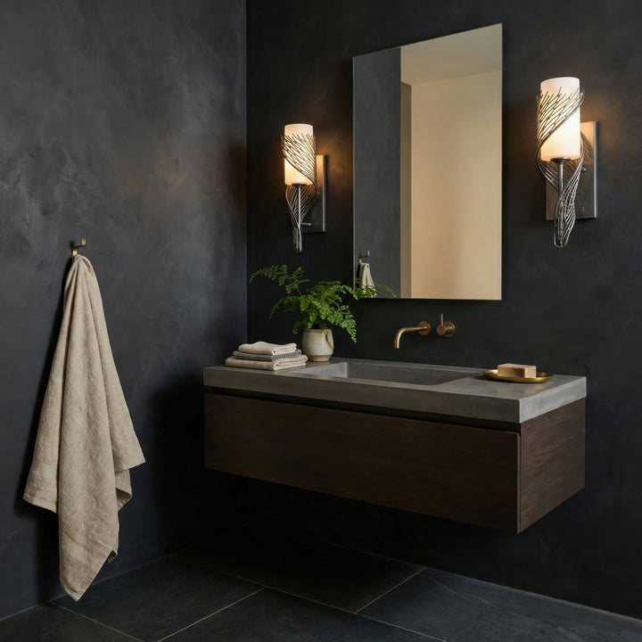 Varaluz - 240K01SL - One Light Wall Sconce - Flow - Steel