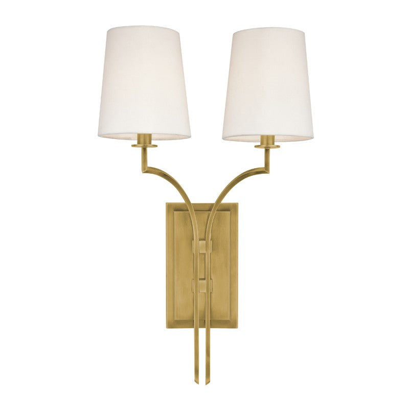 Hudson Valley Canada - 3112-AGB - Two Light Wall Sconce - Glenford - Aged Brass