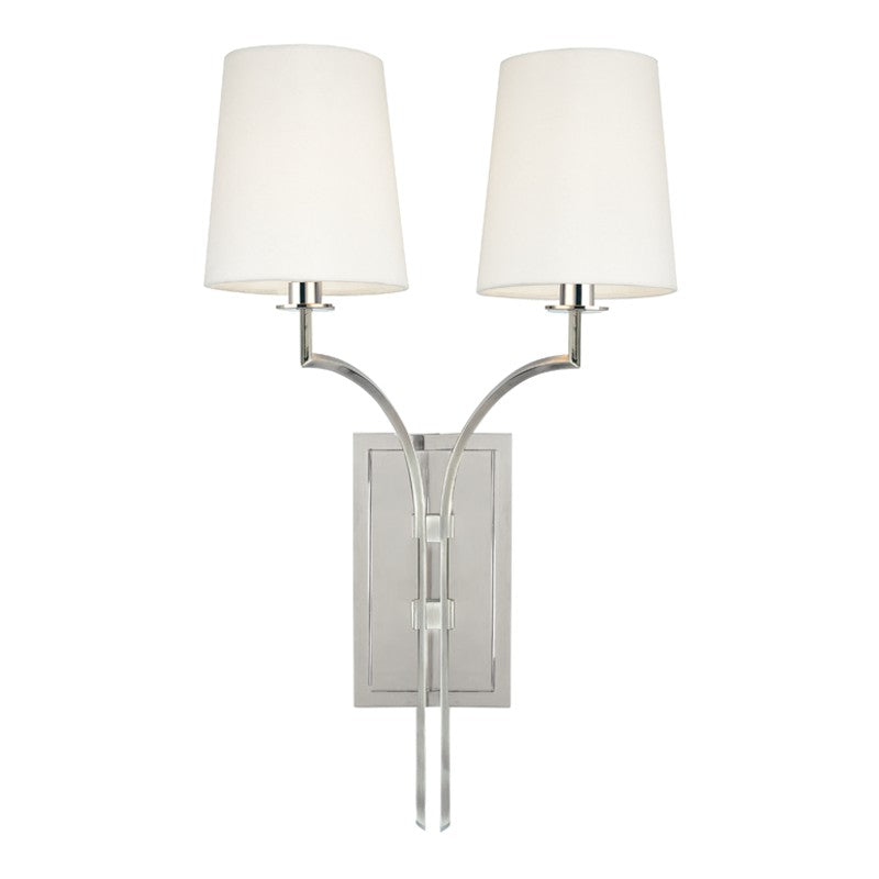 Hudson Valley Canada - 3112-PN - Two Light Wall Sconce - Glenford - Polished Nickel