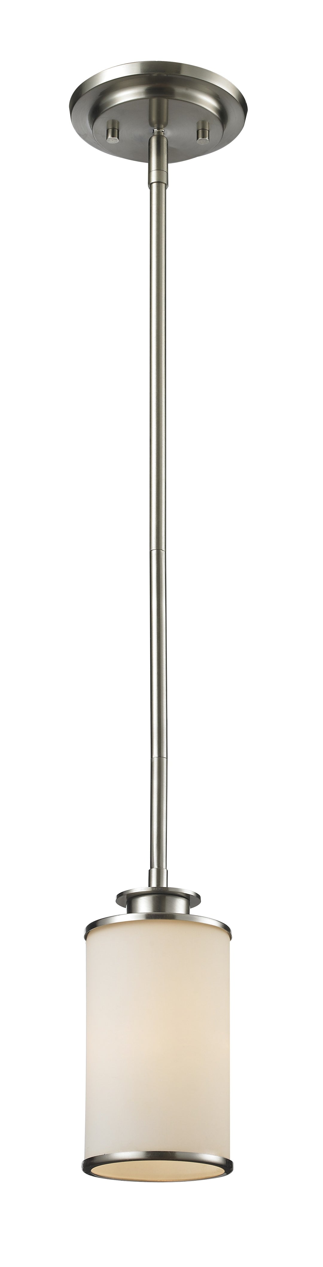 Savannah One Light Pendant in Brushed Nickel - available from The Lighting Shoppe, trusted by Canadian homeowners