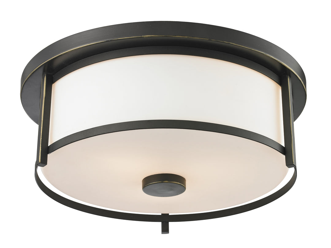 Savannah Two Light Flush Mount in Olde Bronze - available from The Lighting Shoppe, trusted by Canadian homeowners