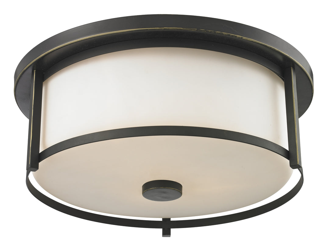 Savannah Three Light Flush Mount in Olde Bronze - available from The Lighting Shoppe, trusted by Canadian homeowners