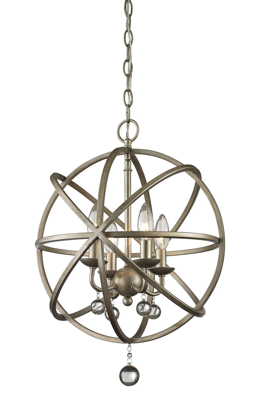 Z-Lite Canada - 415-16 - Four Light Chandelier - Acadia - Antique Silver