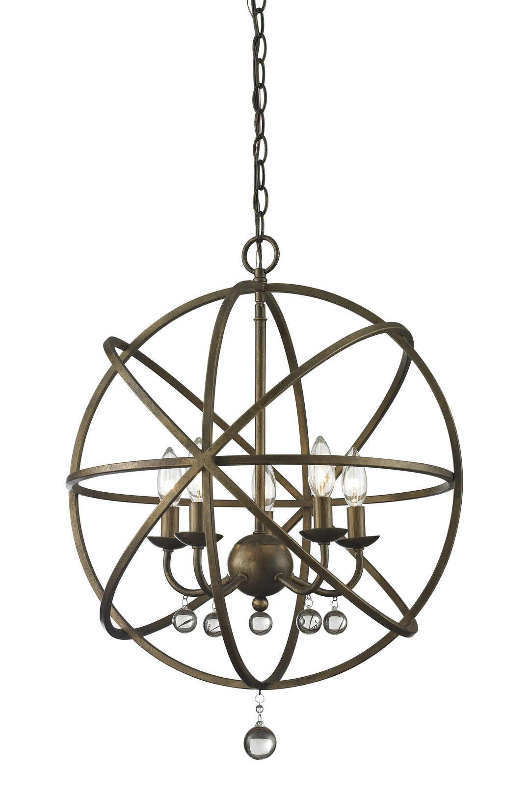 Acadia Five Light Chandelier in Golden Bronze - available from The Lighting Shoppe, trusted by Canadian homeowners