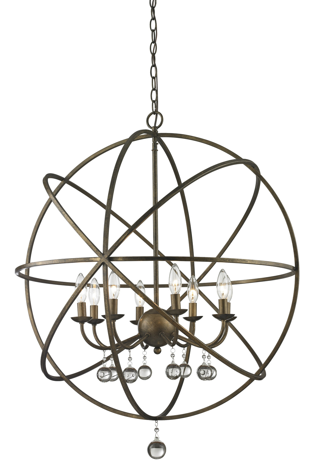 Acadia Eight Light Chandelier in Golden Bronze - available from The Lighting Shoppe, trusted by Canadian homeowners
