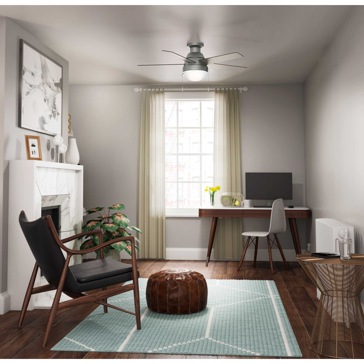 Anslee Low Profile with LED Light 46 inch Hunter Fan Canada