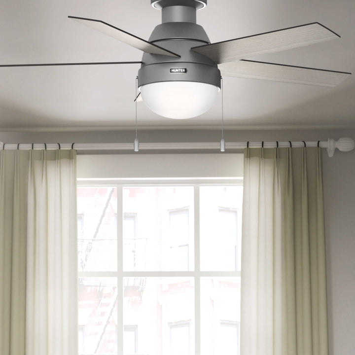 Anslee Low Profile with LED Light 46 inch Hunter Fan Canada