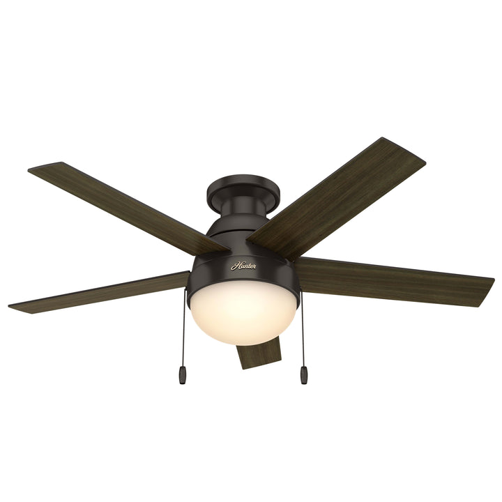 Anslee Low Profile with LED Light 46 inch Hunter Fan Canada