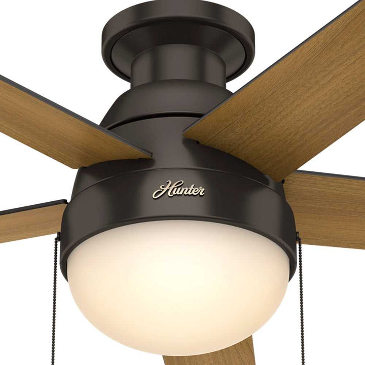 Anslee Low Profile with LED Light 46 inch Hunter Fan Canada