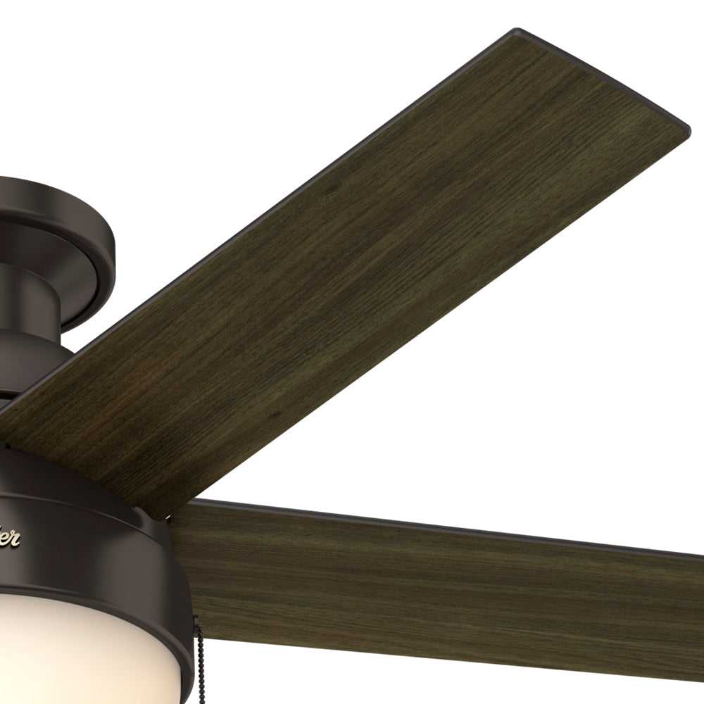 Anslee Low Profile with LED Light 46 inch Hunter Fan Canada
