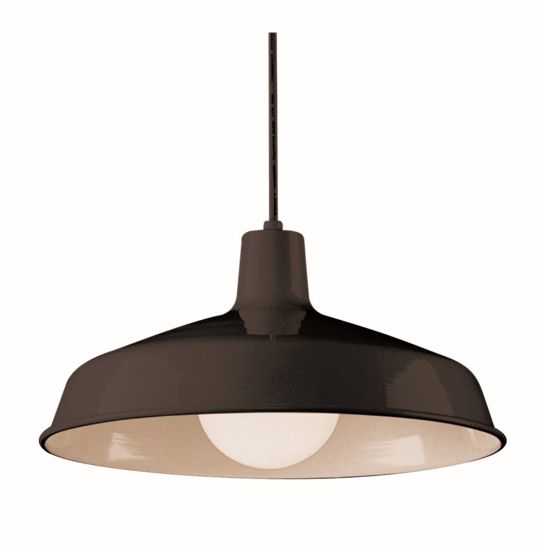 Sherman One Light Pendant in Black - available from The Lighting Shoppe, trusted by Canadian homeowners