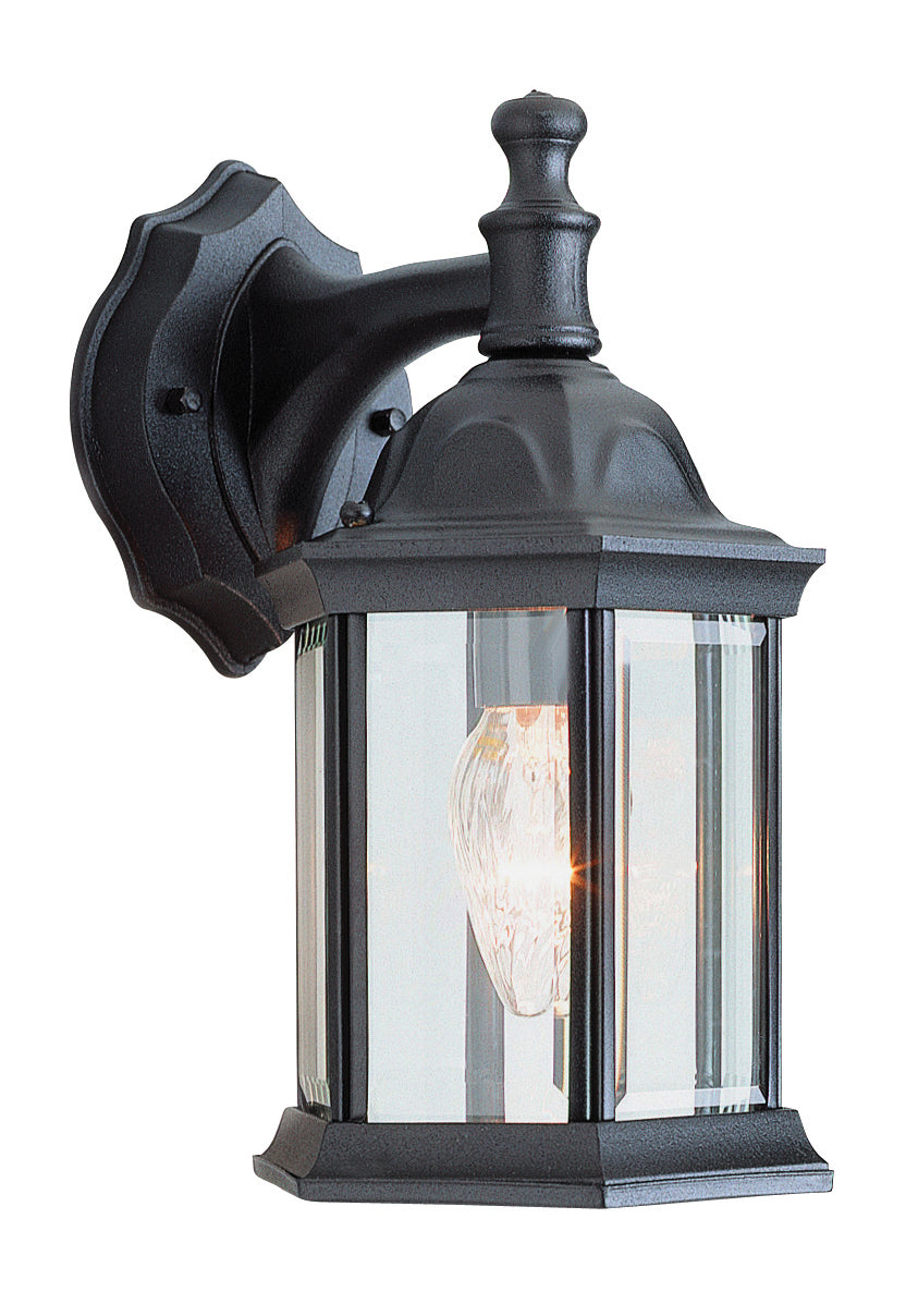 Cumberland One Light Wall Lantern in Black - available from The Lighting Shoppe, trusted by Canadian homeowners