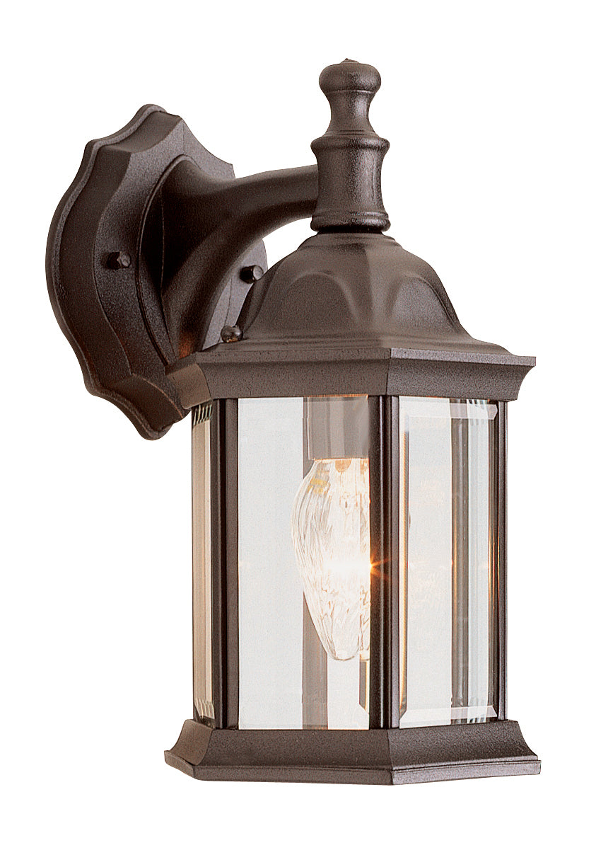Cumberland One Light Wall Lantern in Rust - available from The Lighting Shoppe, trusted by Canadian homeowners